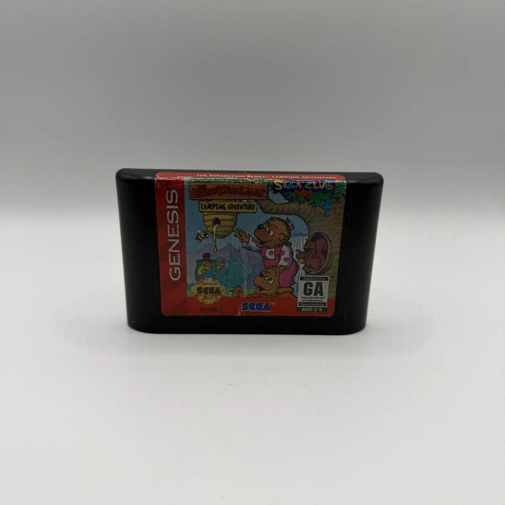 The Berenstain Bears' Camping Adventure Sega‎ Genesis Game GA NTSC-U/C Cart Only